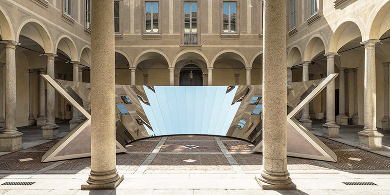 Palazzo Isimbardi location WT Award 2018, installation in main courtyard 